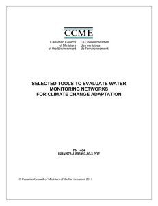 Selected Tools to Evaluate Water Monitoring Networks for Climate