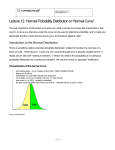 lecture 12 intro to normal distribution