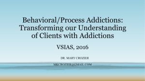 Presentation - Virginia Summer Institute for Addiction Studies