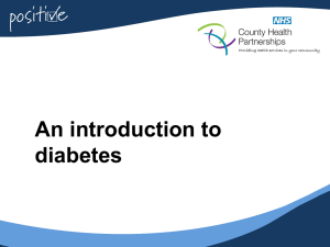 An introduction to diabetes