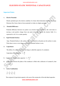 5. ELECRTO STATIC POTENTIAL CAPACITANCE