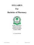 11/01/2017 B.Pharm Syllabus (Effective from