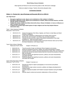 2016 Unit Schedule and standards