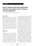 Non-ST Segment Elevation Myocardial Infarction Associated with IV