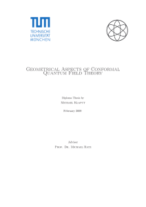 Geometrical Aspects of Conformal Quantum Field Theory