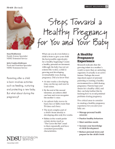 Steps Toward a Healthy Pregnancy for You and