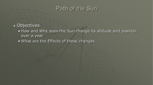 5 Sun`s Motion