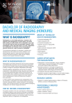 Bachelor of Radiography and Medical Imaging (Honours) Course
