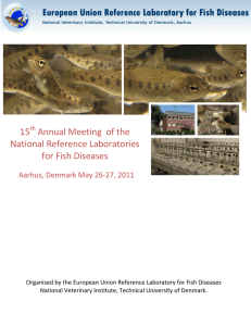 15 Annual Meeting of the National Reference Laboratories for Fish