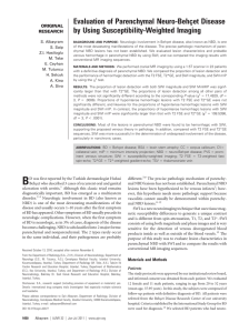 Evaluation of parenchymal neuro