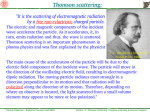 Thomson scattering: - Ira-Inaf