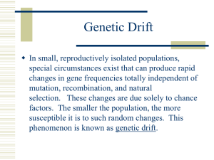 Genetic diversity and evolution