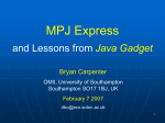 Java Gadget - University of Southampton