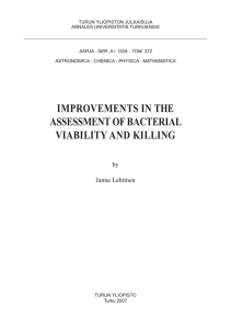 improvements in the assessment of bacterial viability and