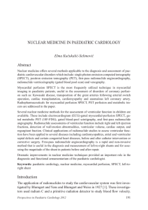 NUCLEAR MEDICINE IN PAEDIATRIC CARDIOLOGY