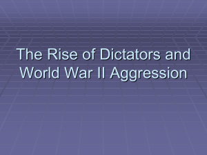 The Rise of Dictators and pre