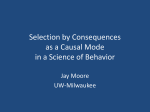 Selection by Consequences as a Causal Mode