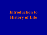 Introduction to History of Life Biological evolution