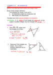 Chapter 6.4 AA Similarity Recall similar polygon definition: Two