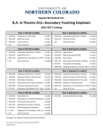 BA in Theatre Arts: Secondary Teaching Emphasis