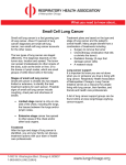 Small Cell Lung Cancer - Respiratory Health Association