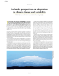 Icelandic perspectives on adaptation to climate change and variability