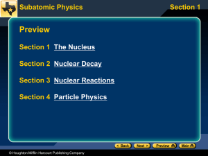 Subatomic Physics Notes