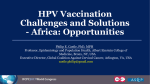 HPV Vaccination Challenges and Solutions - Africa