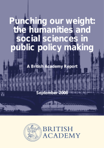Punching our weight: the humanities and social sciences in public