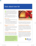 Facts about trans fat