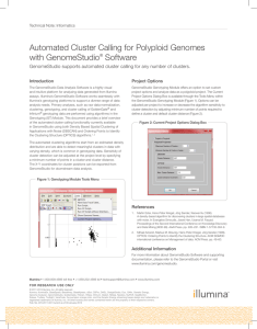 Calling Polyploid Genotypes with GenoStudio Software v2010.3/v1.8