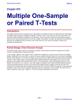 Multiple One-Sample or Paired T-Tests