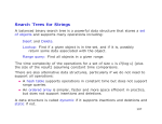 Search Trees for Strings