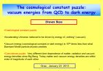 The cosmological constant puzzle: vacuum energies from QCD to