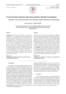 Urrets-Zavalia syndrome after deep anterior lamellar keratoplasty