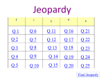Jeopardy - Old Tappan School