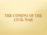 coming of civil war
