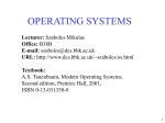 Slides. - Department of Computer Science and Information Systems