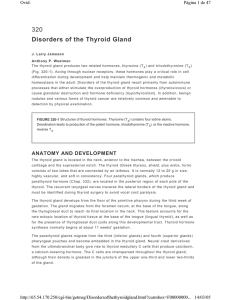 320 Disorders of the Thyroid Gland