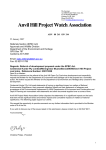 Anvil Hill Project Watch Association