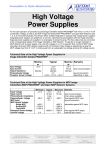 High Voltage Power Supplies