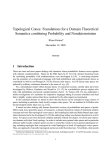 Topological Cones - TU Darmstadt/Mathematik