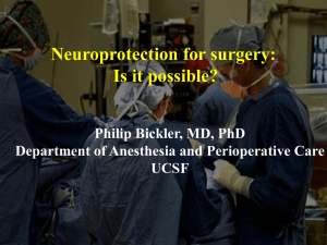 Neuroprotection by Dr Bickler