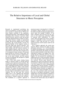 The Relative Importance of Local and Global Structures in