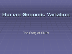 Human Genomic Variation