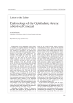 Embryology of the Ophthalmic Artery: a Revived Concept