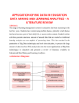 “educational data mining” and “learning