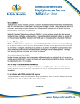 Methicillin-Resistant Staphylococcus Aureus (MRSA) Fact Sheet