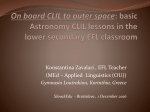 On board CLIL to outer space