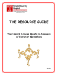 THE RESOURCE GUIDE - Temple University